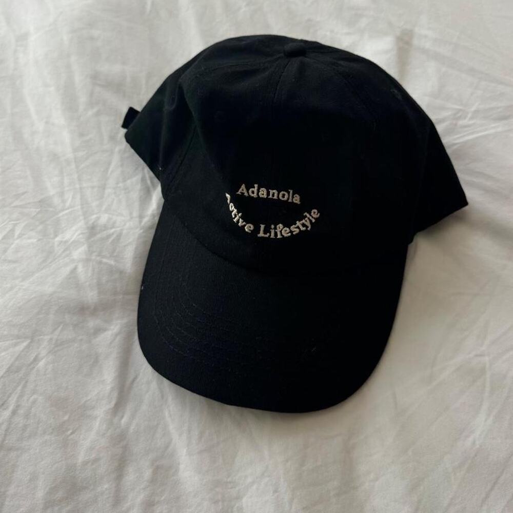 Adanola black cotton baseball cap